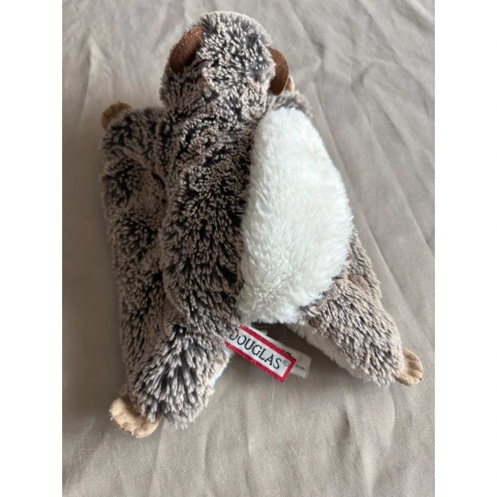 Douglas Cuddle Toys Flying Squirrel Plush Stuffed Animal Grey Brown White